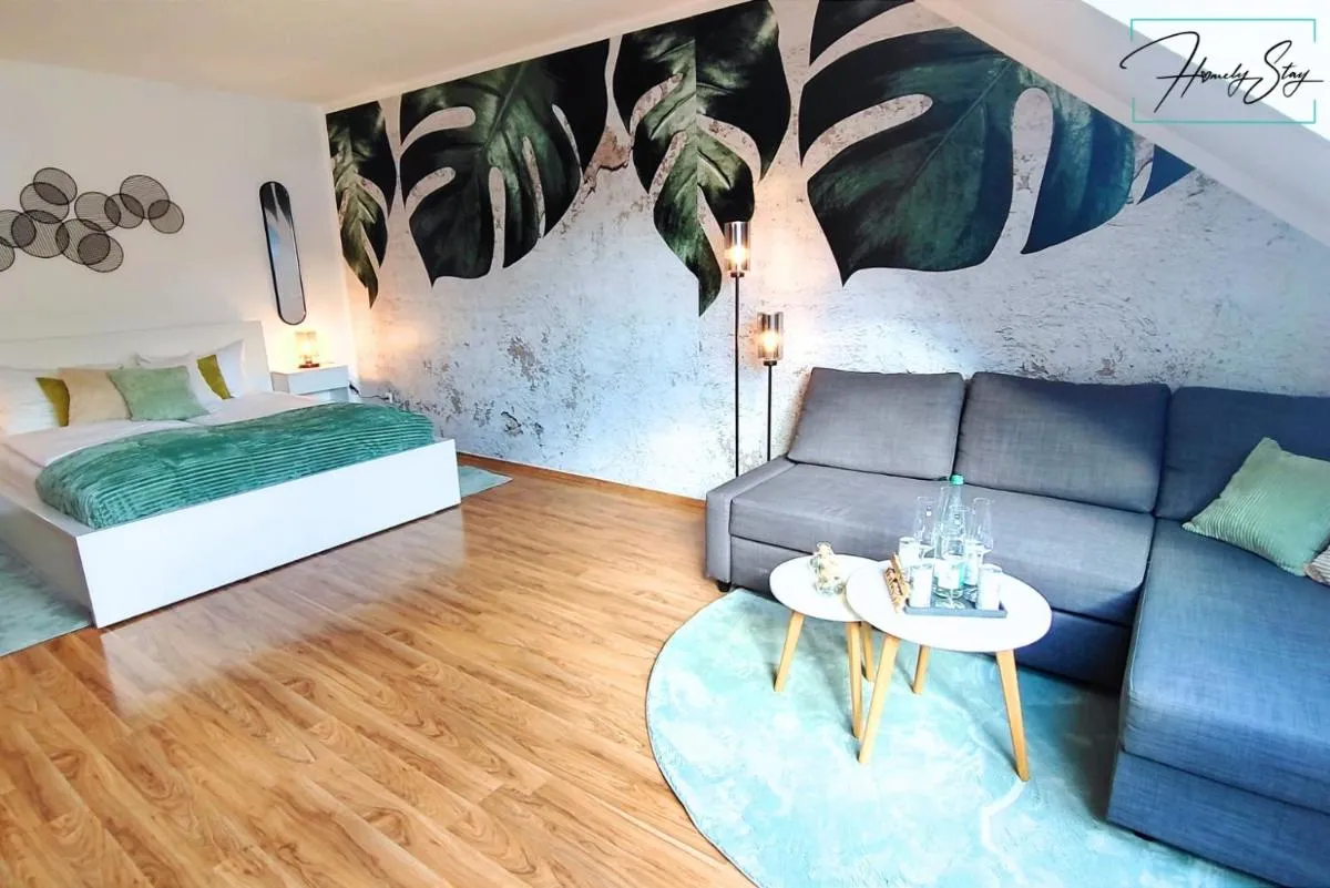 Image 6 of HOMELY STAY Serenity Greens – Stylisch Studio-Apartment with kitchen – 10 min to central station, pet friendly