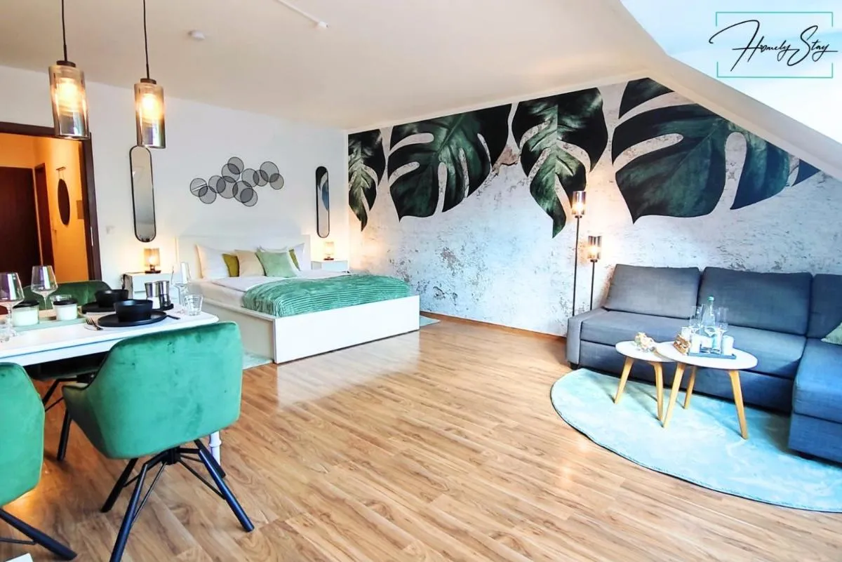 Image 1 of HOMELY STAY Serenity Greens – Stylisch Studio-Apartment with kitchen – 10 min to central station, pet friendly