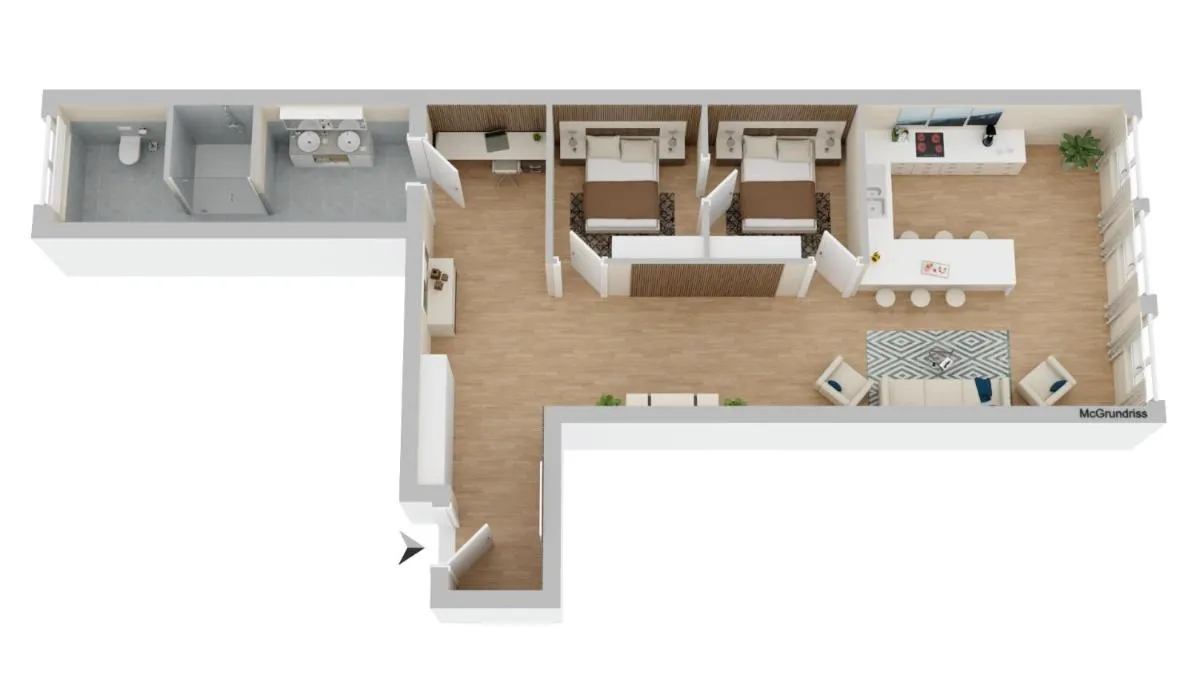 Image 2 of Munich Top Place direkt am Karlsplatz – Stachus 70 qm mit 2 Schlafzimmer Apartment Mila